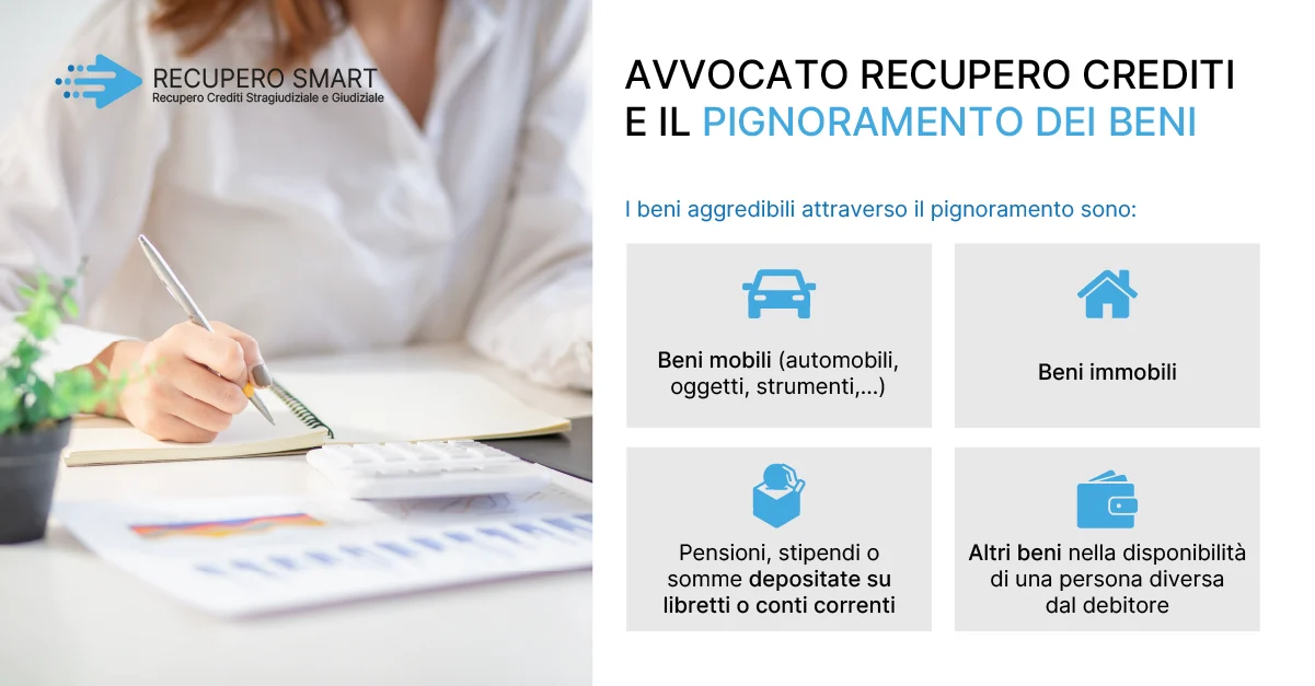 Avvocato recupero crediti e il pignoramento dei beni - Recupero Smart